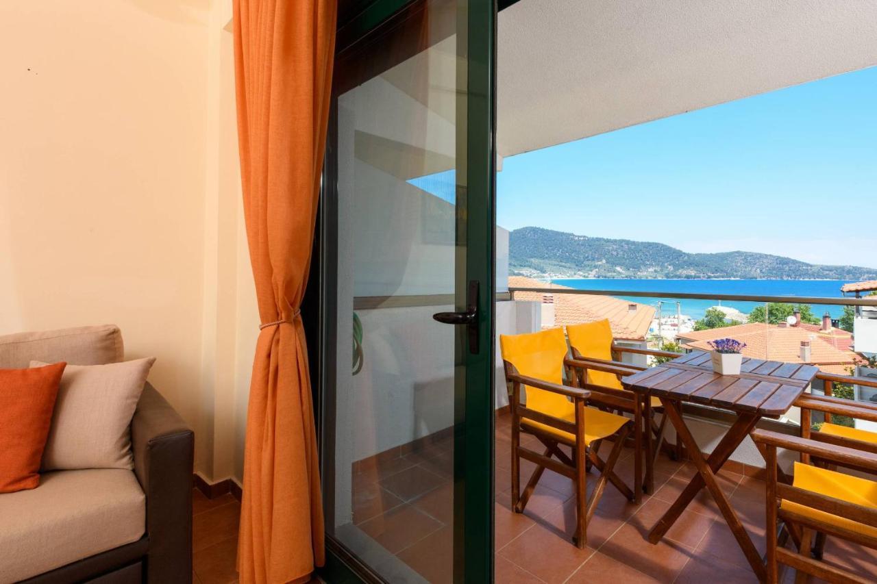 Zoe'S Sea View Apartment Skála Potamiás Eksteriør bilde