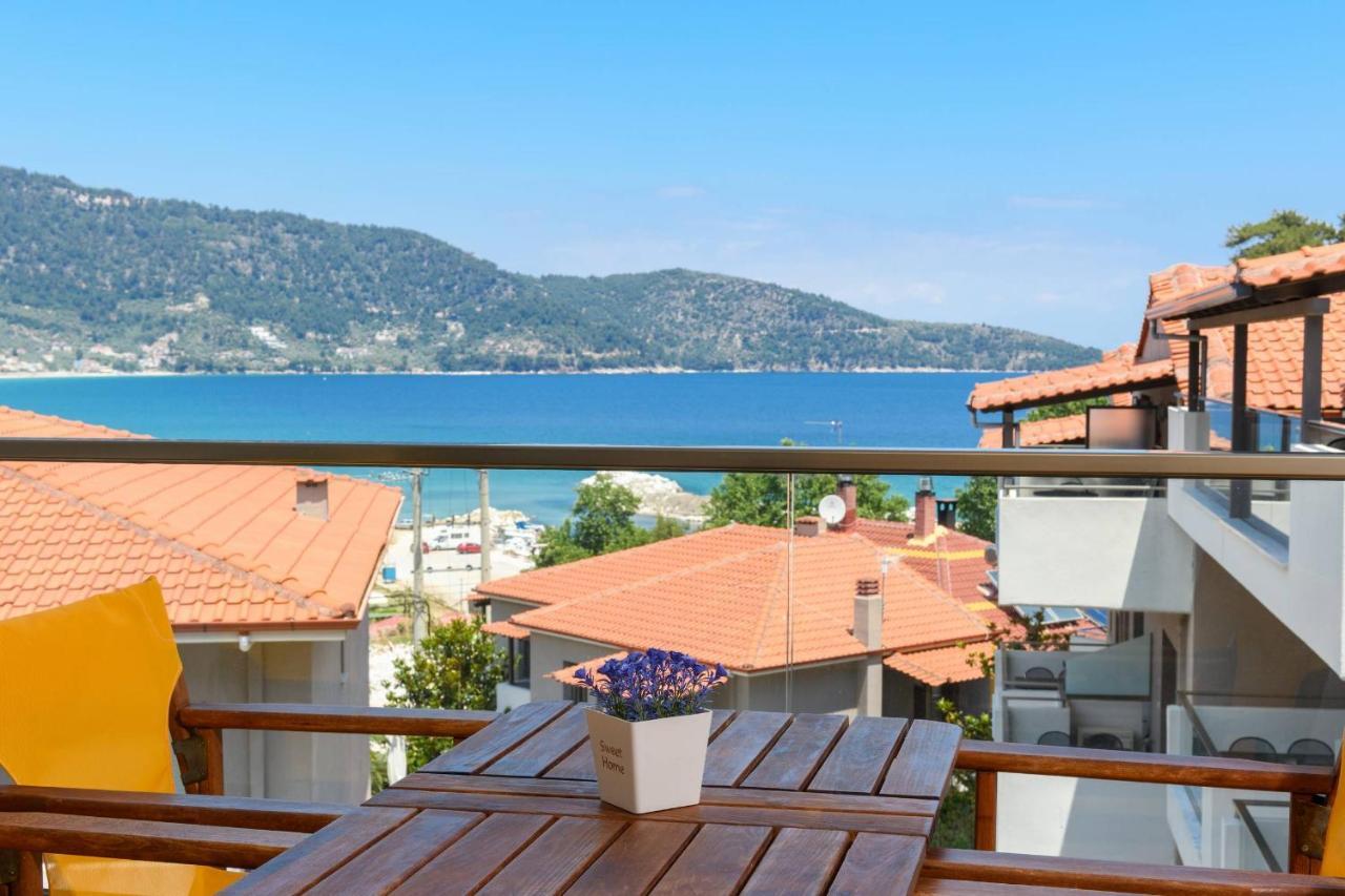 Zoe'S Sea View Apartment Skála Potamiás Eksteriør bilde