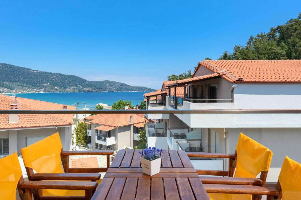 Zoe'S Sea View Apartment Skála Potamiás Eksteriør bilde